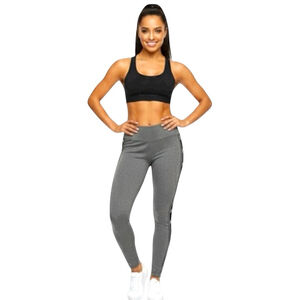 Victoria’s Secret PINK Grey Cropped Leggings – Size S – Cotton Blend with Logo S
